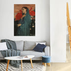 YOUNG WOMAN WITH IBIS Selbstklebendes Poster - Hochformat