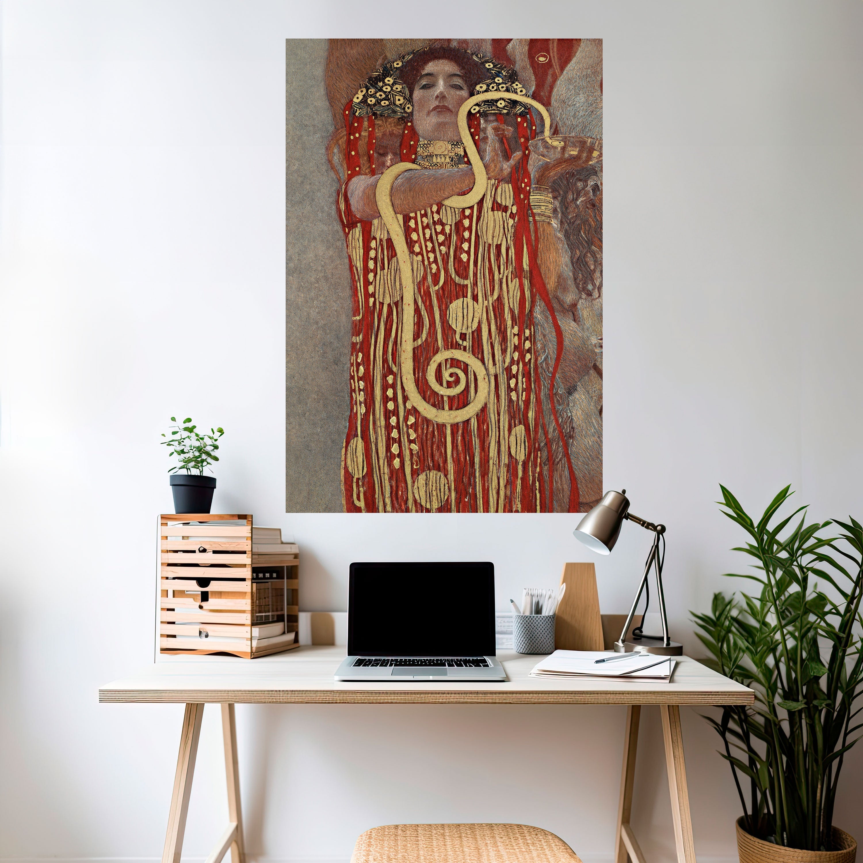 HYGIEIA VON KLIMT – Vertikales Poster zum Abziehen und Aufkleben
