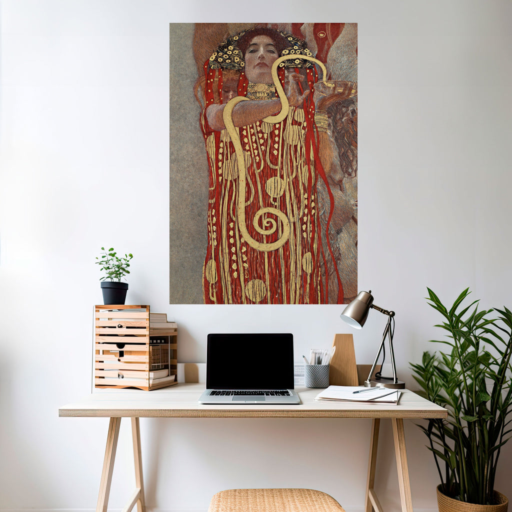 HYGIEIA VON KLIMT – Vertikales Poster zum Abziehen und Aufkleben