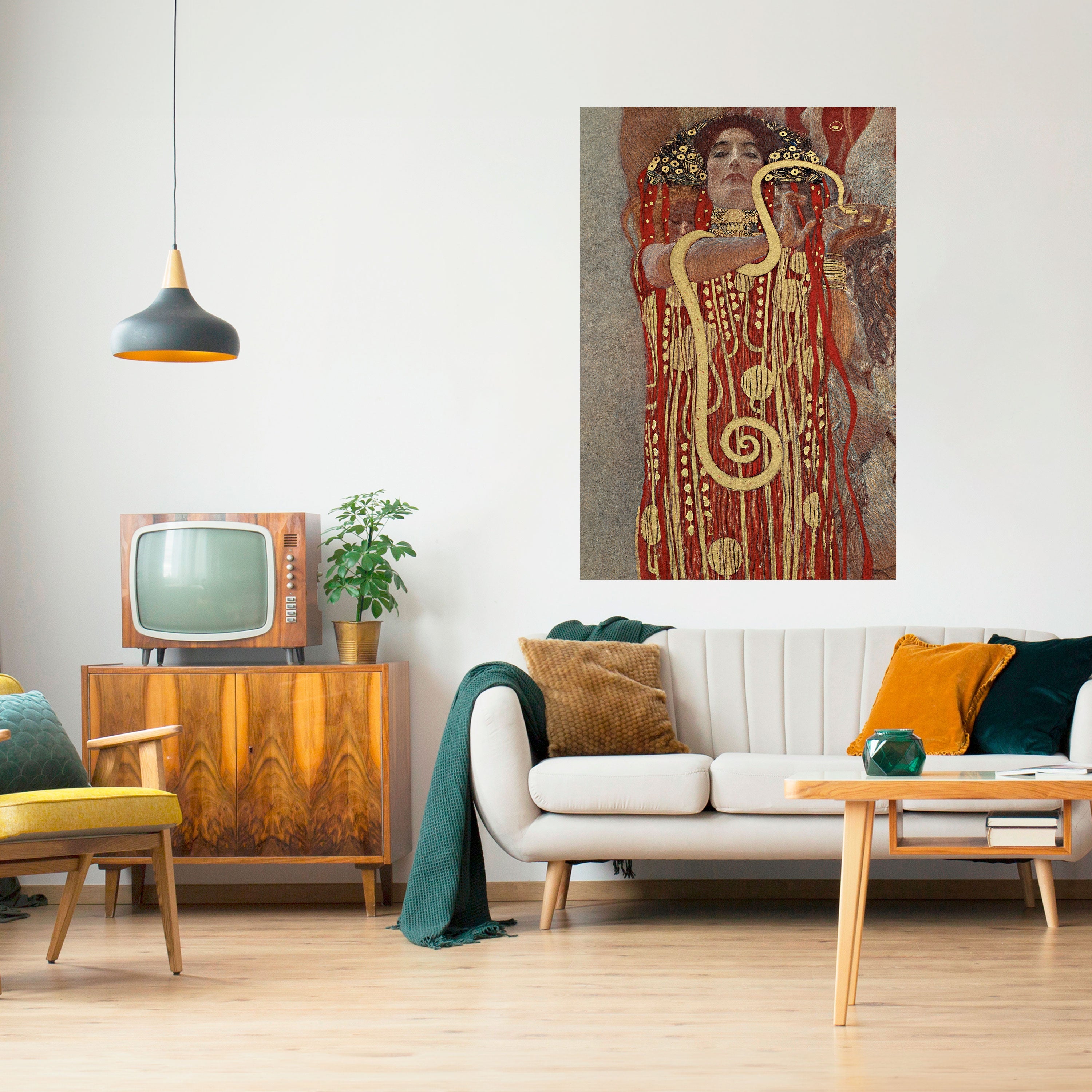 HYGIEIA VON KLIMT – Vertikales Poster zum Abziehen und Aufkleben