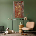 HYGIEIA BY KLIMT Selbstklebendes Poster - Hochformat