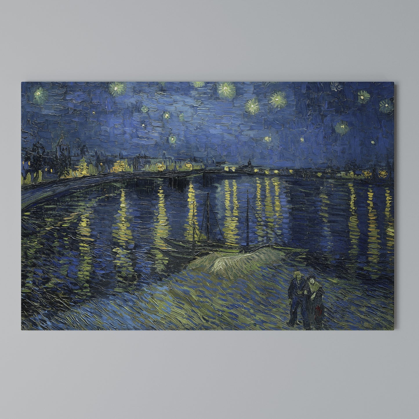 STARRY NIGHT OVER THE RHONE Horizontal Canvas Print