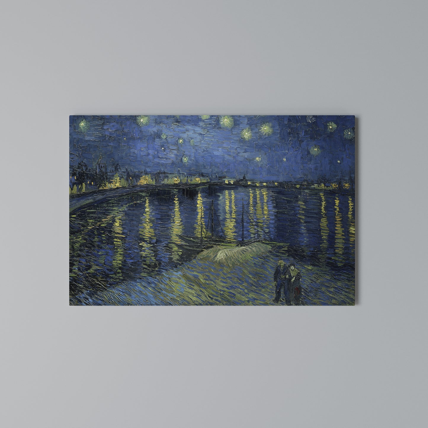 STARRY NIGHT OVER THE RHONE Horizontal Canvas Print