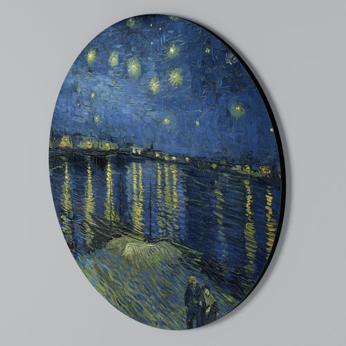 STARRY NIGHT OVER THE RHONE Rundes Wandbild