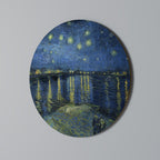 STARRY NIGHT OVER THE RHONE Runde Wanddekoration Ø 69 cm