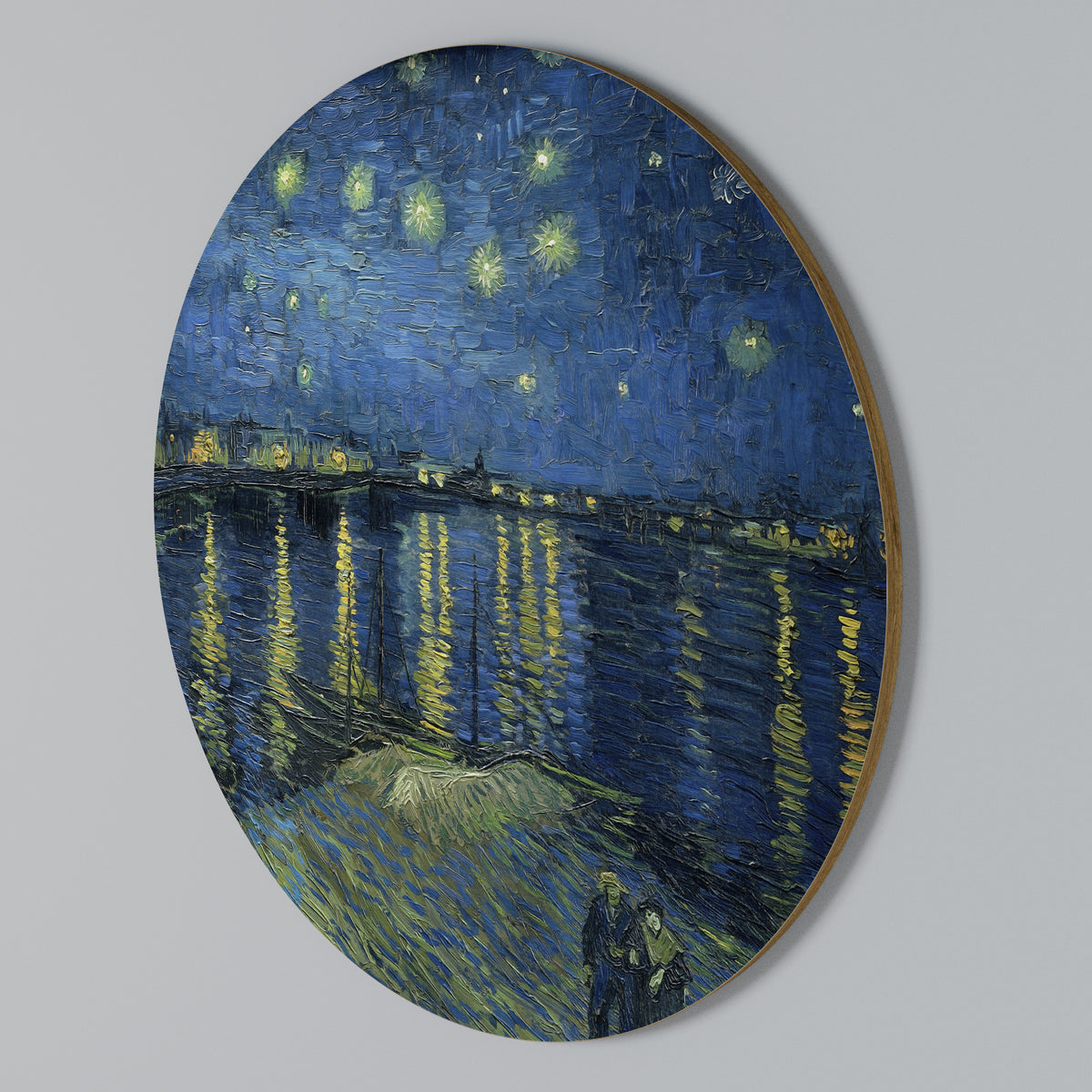 STARRY NIGHT OVER THE RHONE Round Wall Art