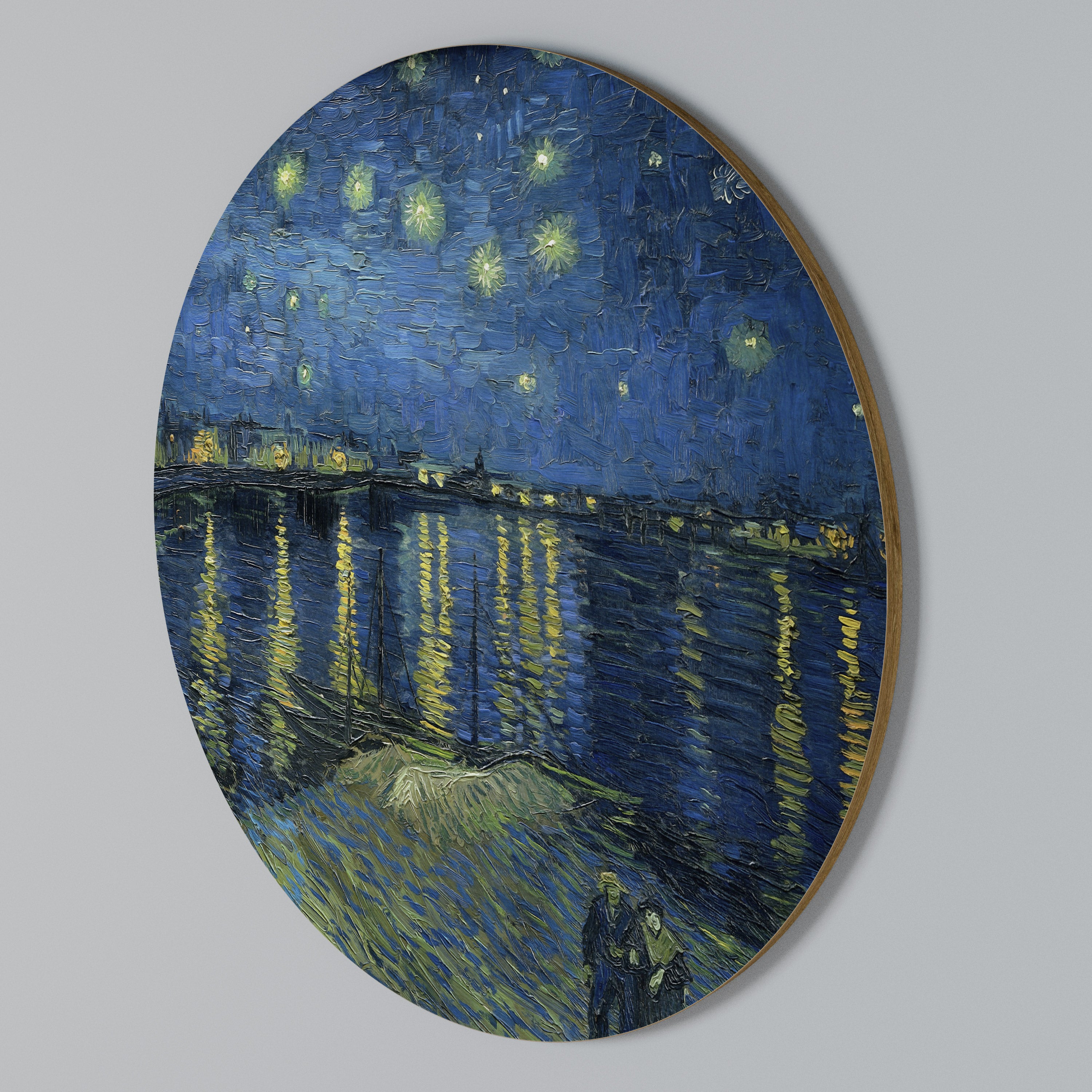STARRY NIGHT OVER THE RHONE Rundes Wandbild