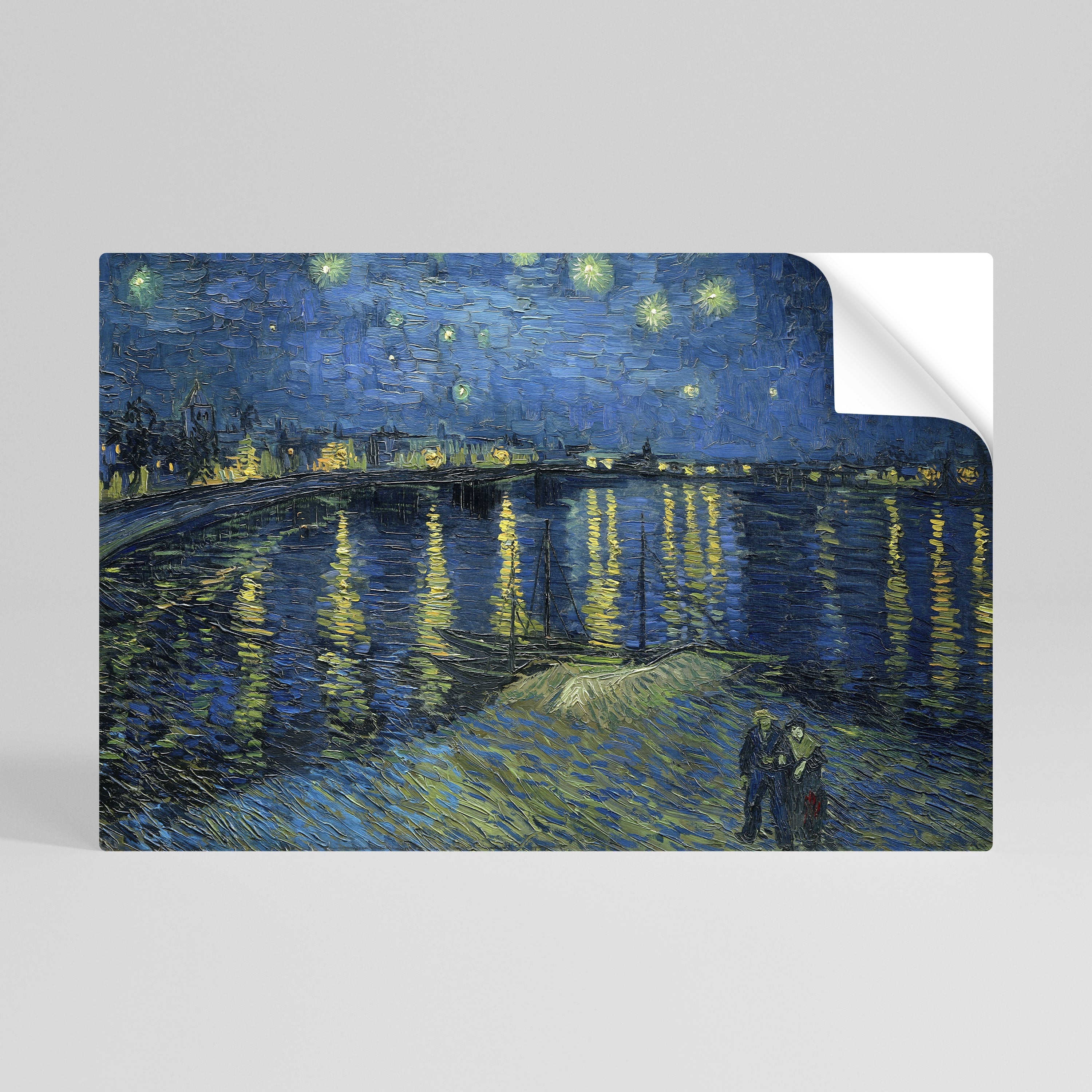 STERNENNACHT ÜBER DER RHONE Horizontales Poster zum Abziehen und Aufkleben