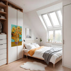 VASE WITH TWELVE SUNFLOWERS Selbstklebendes Poster - Hochformat