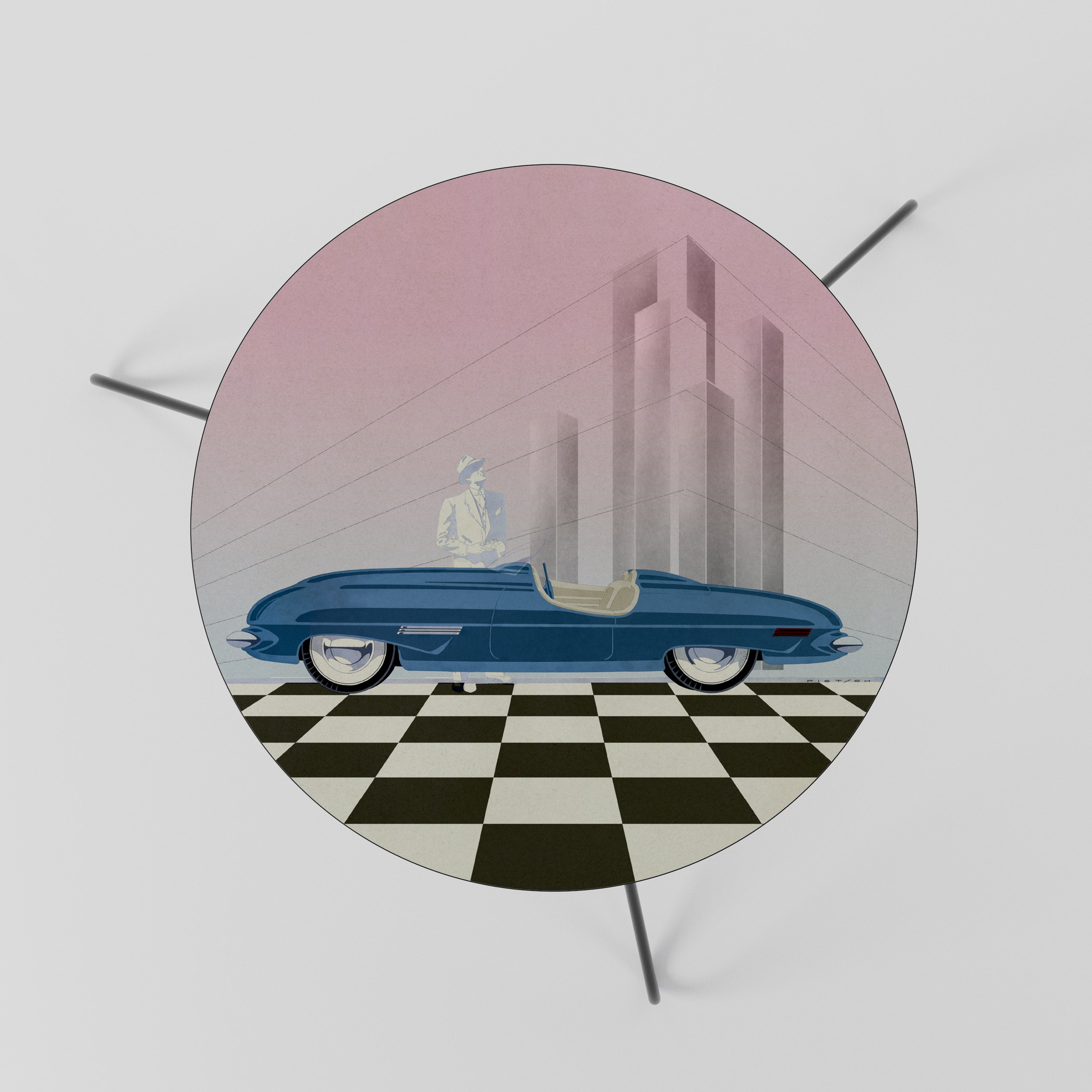BLUE ROADSTER Couchtisch 60