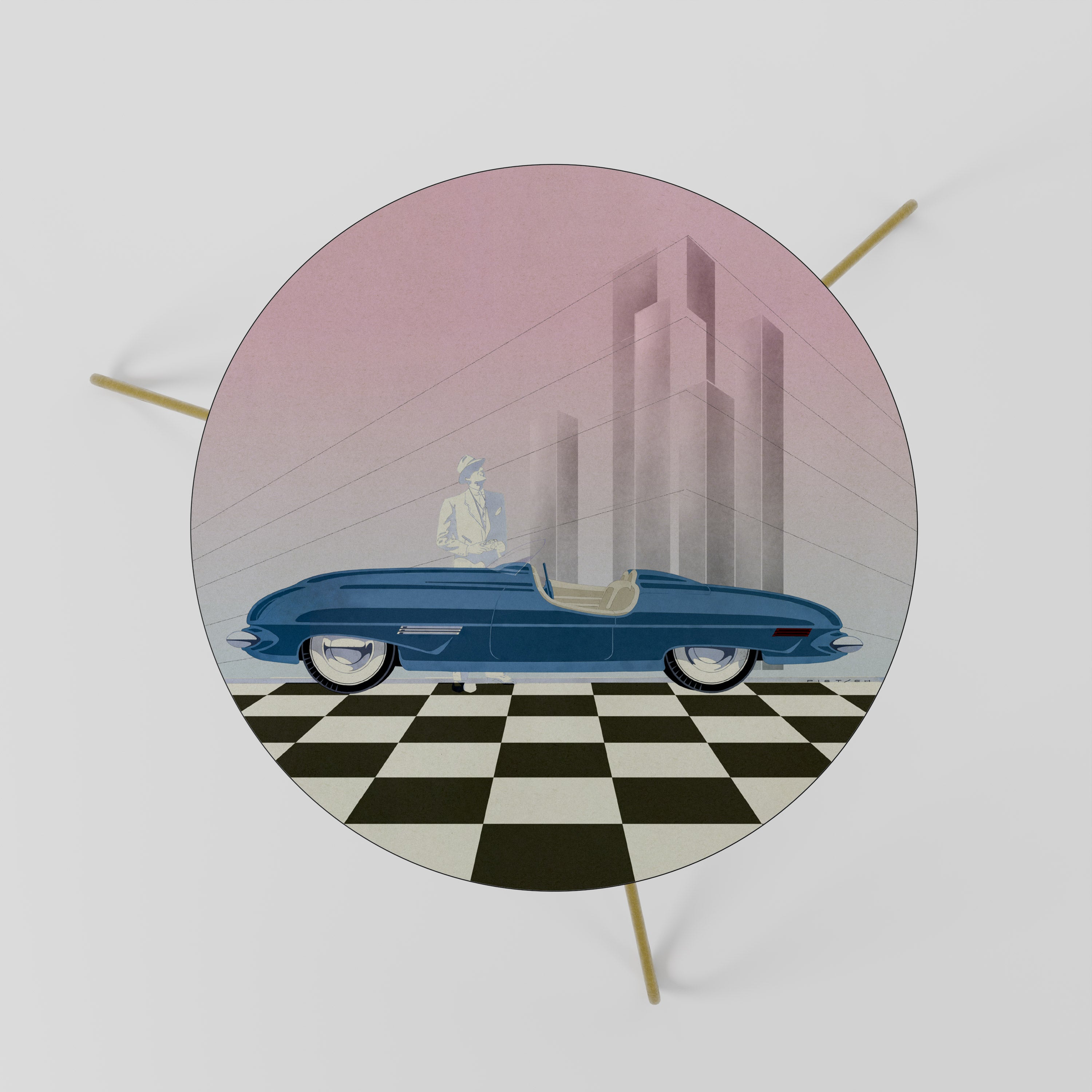 BLUE ROADSTER Couchtisch 60