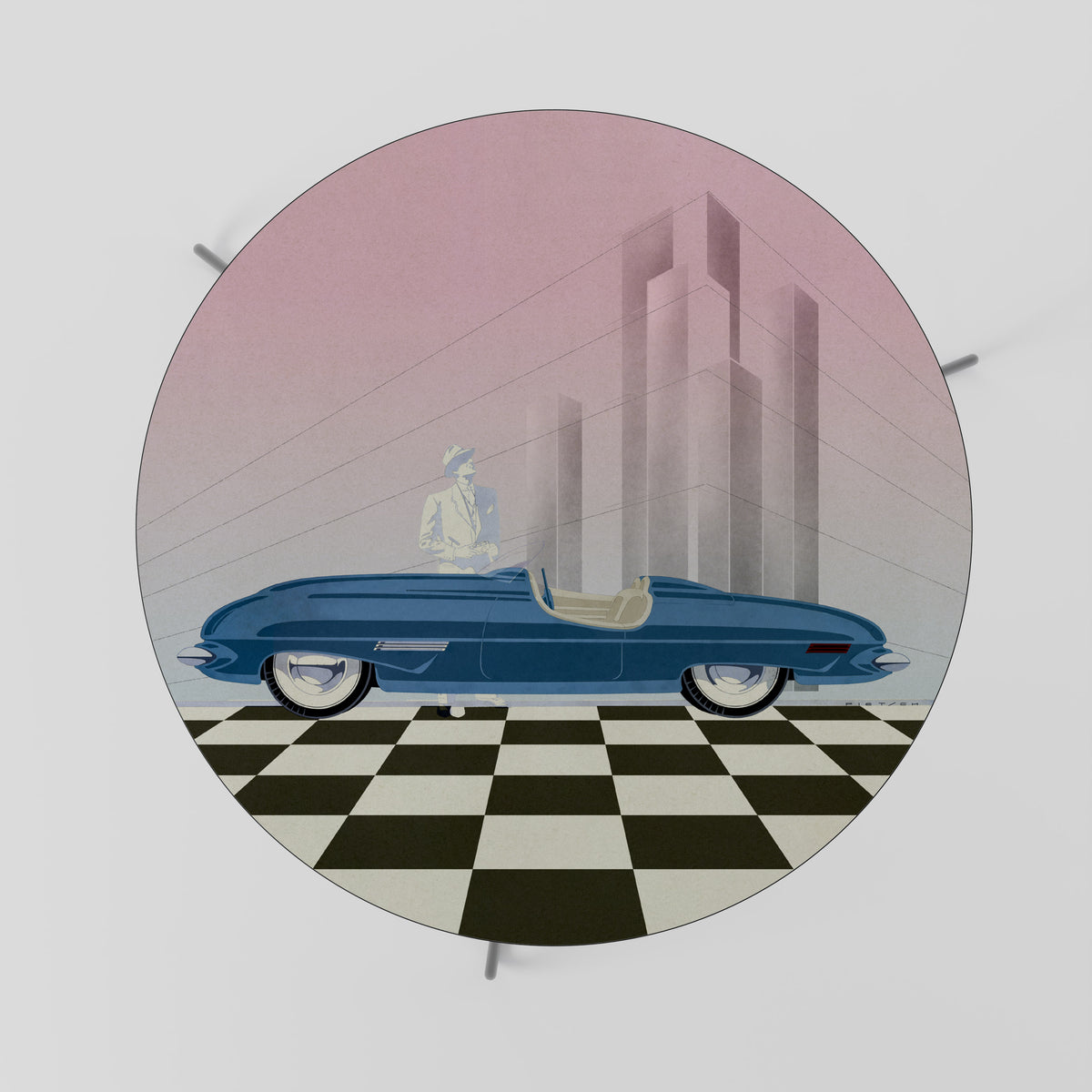 BLUE ROADSTER Couchtisch