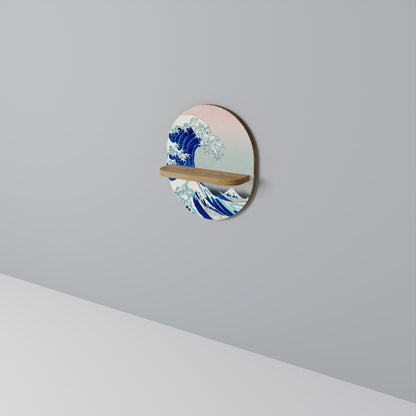 THE GREAT WAVE Dekoratives Wandregal