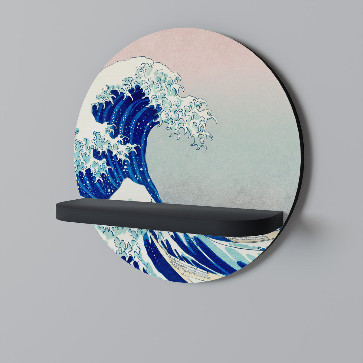 THE GREAT WAVE Dekoratives Wandregal