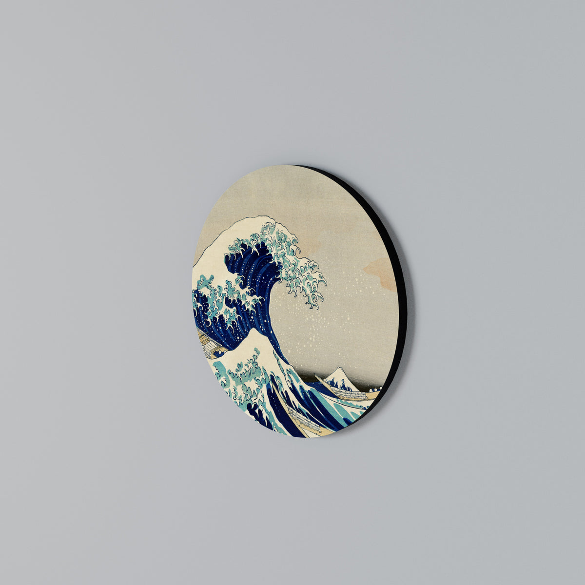 THE GREAT WAVE Rundes Wandbild
