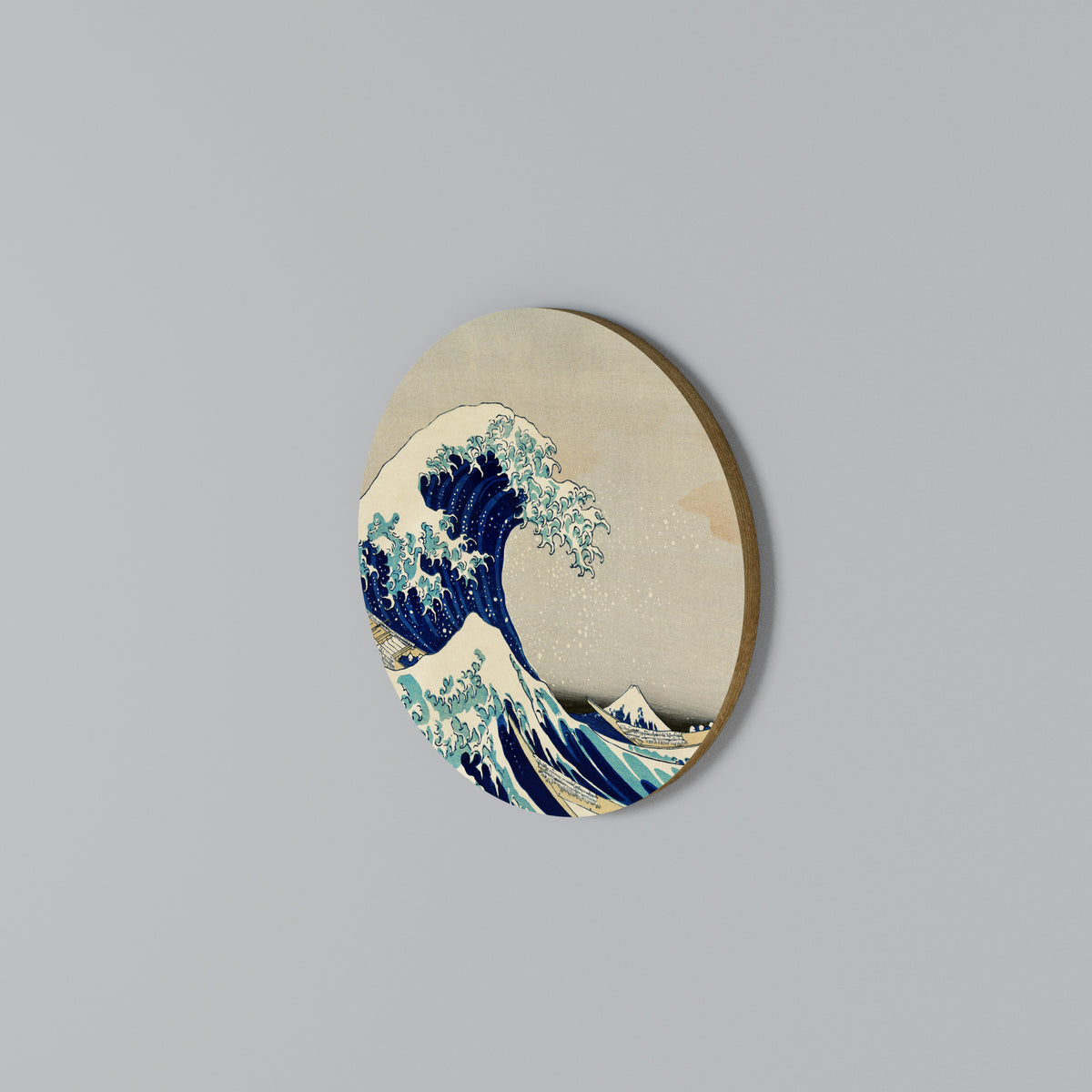 THE GREAT WAVE Rundes Wandbild