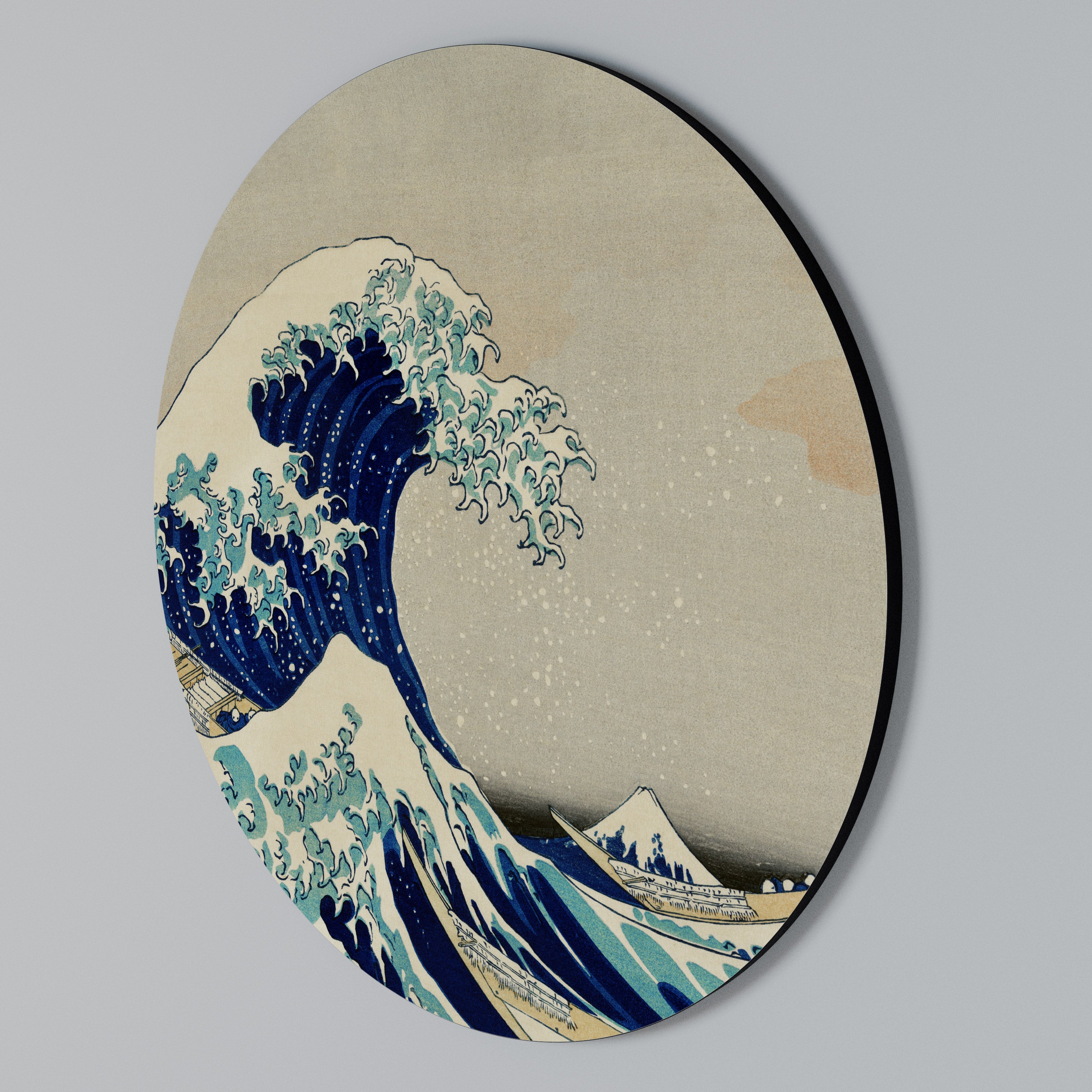 THE GREAT WAVE Rundes Wandbild