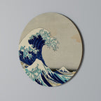 THE GREAT WAVE Runde Wanddekoration Ø 69 cm