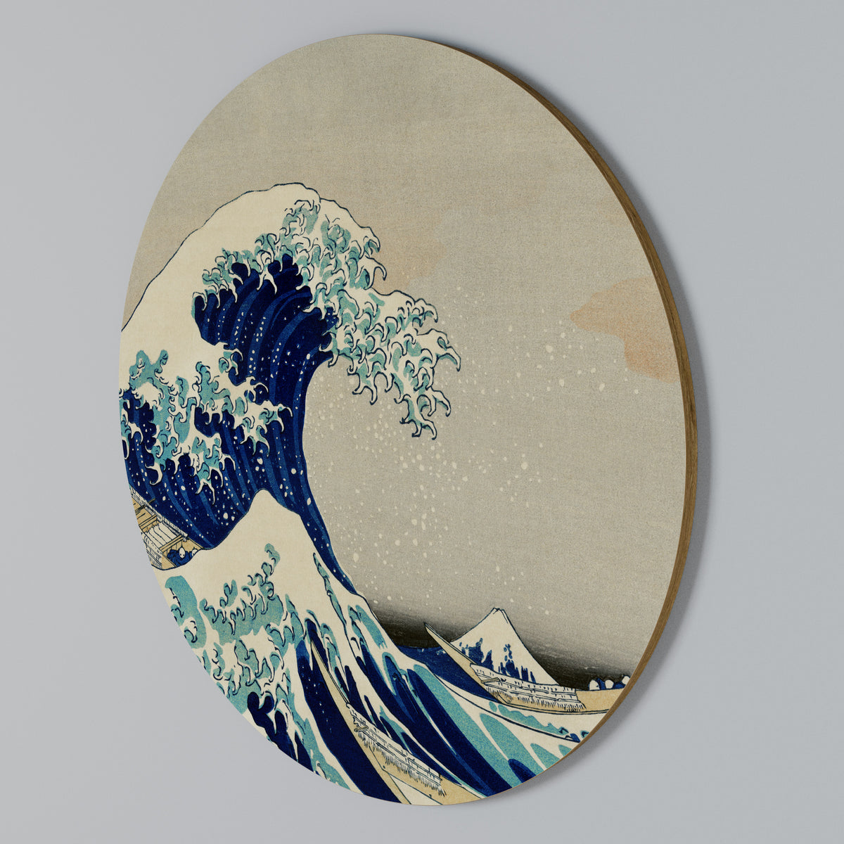 THE GREAT WAVE Rundes Wandbild