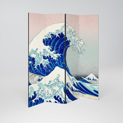THE GREAT WAVE 4-teiliger Paravent
