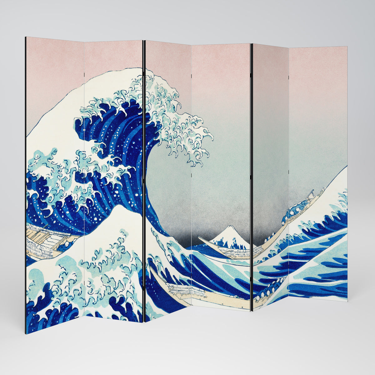 THE GREAT WAVE 6-teiliger Paravent