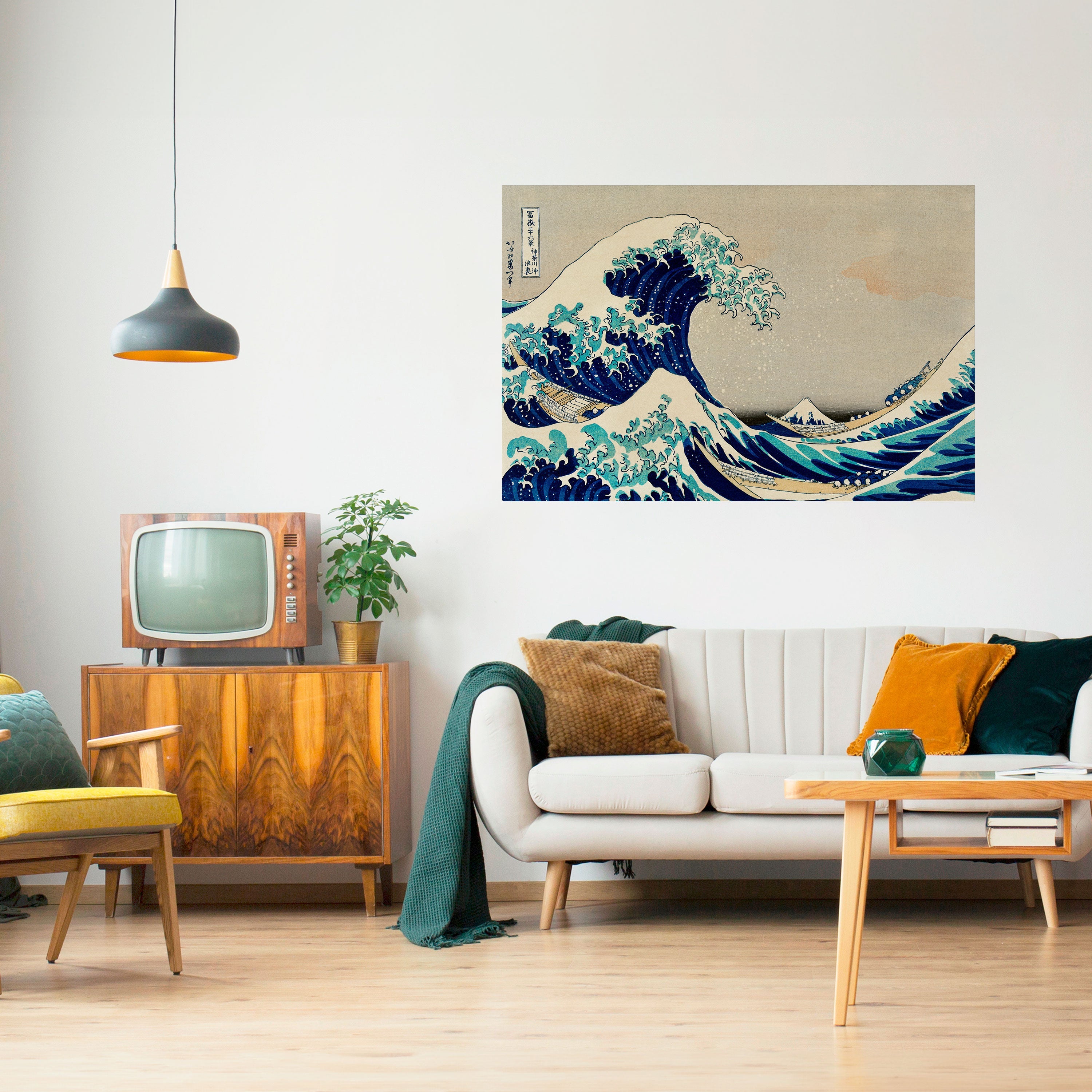 DIE GROSSE WELLE Horizontales Poster zum Abziehen und Aufkleben