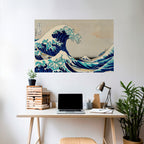 THE GREAT WAVE Selbstklebendes Horizontal-Poster