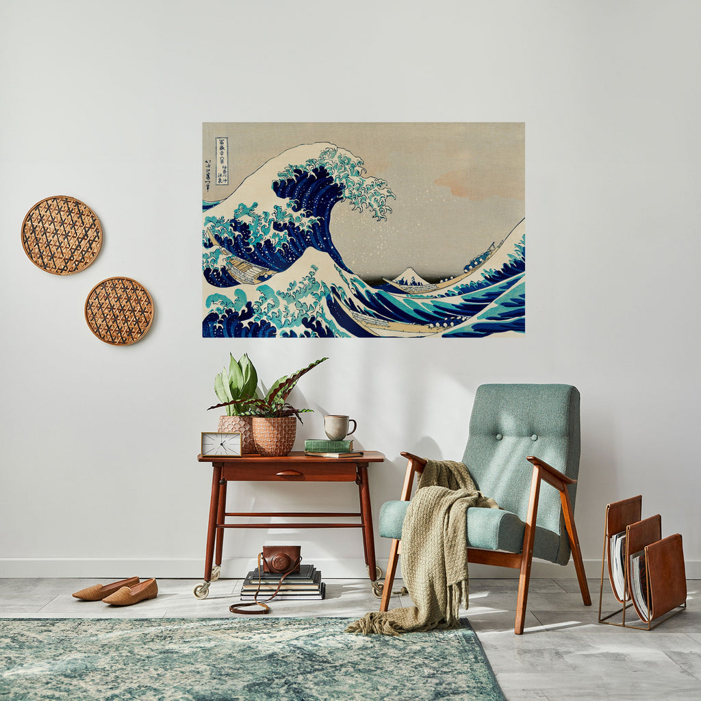 DIE GROSSE WELLE Horizontales Poster zum Abziehen und Aufkleben