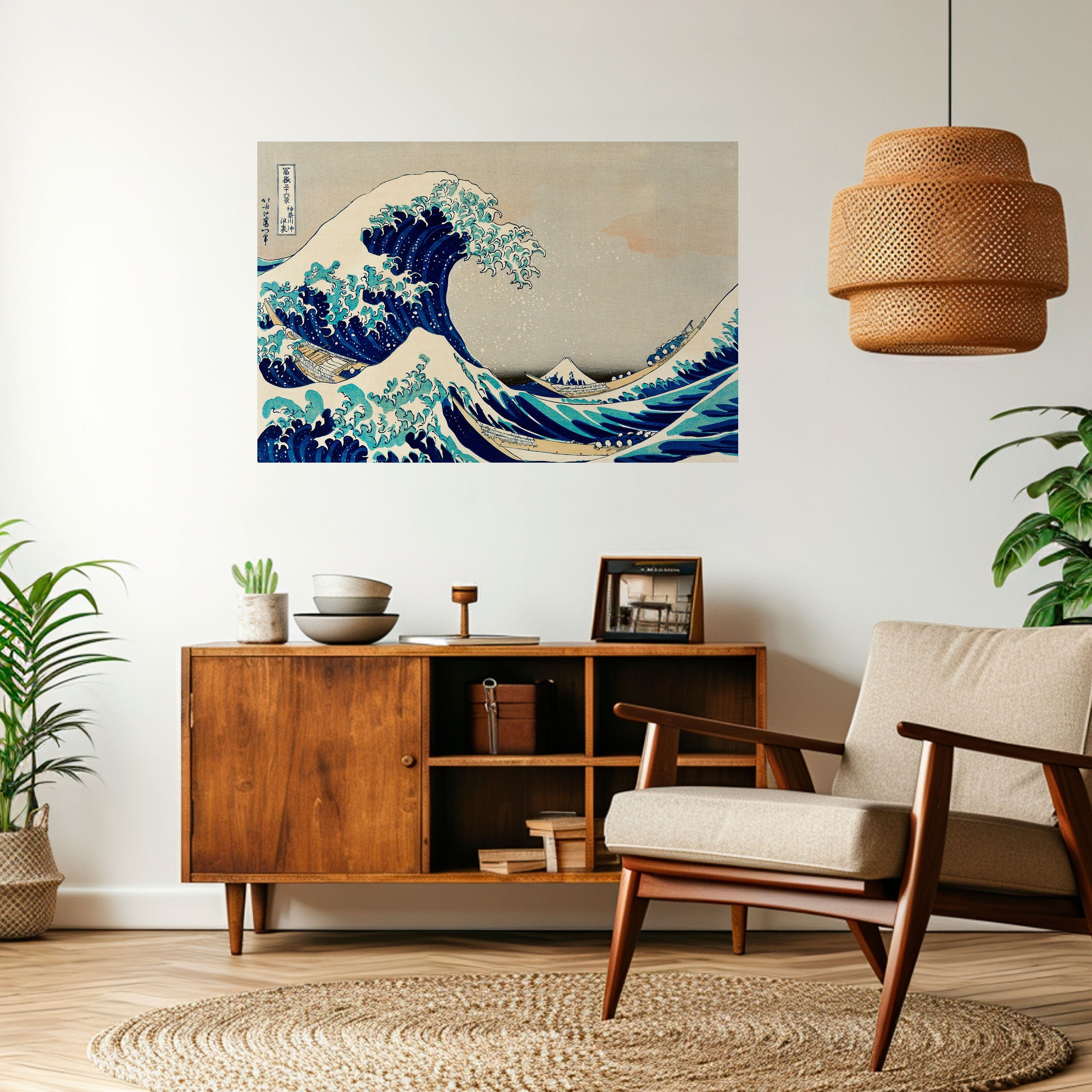 DIE GROSSE WELLE Horizontales Poster zum Abziehen und Aufkleben