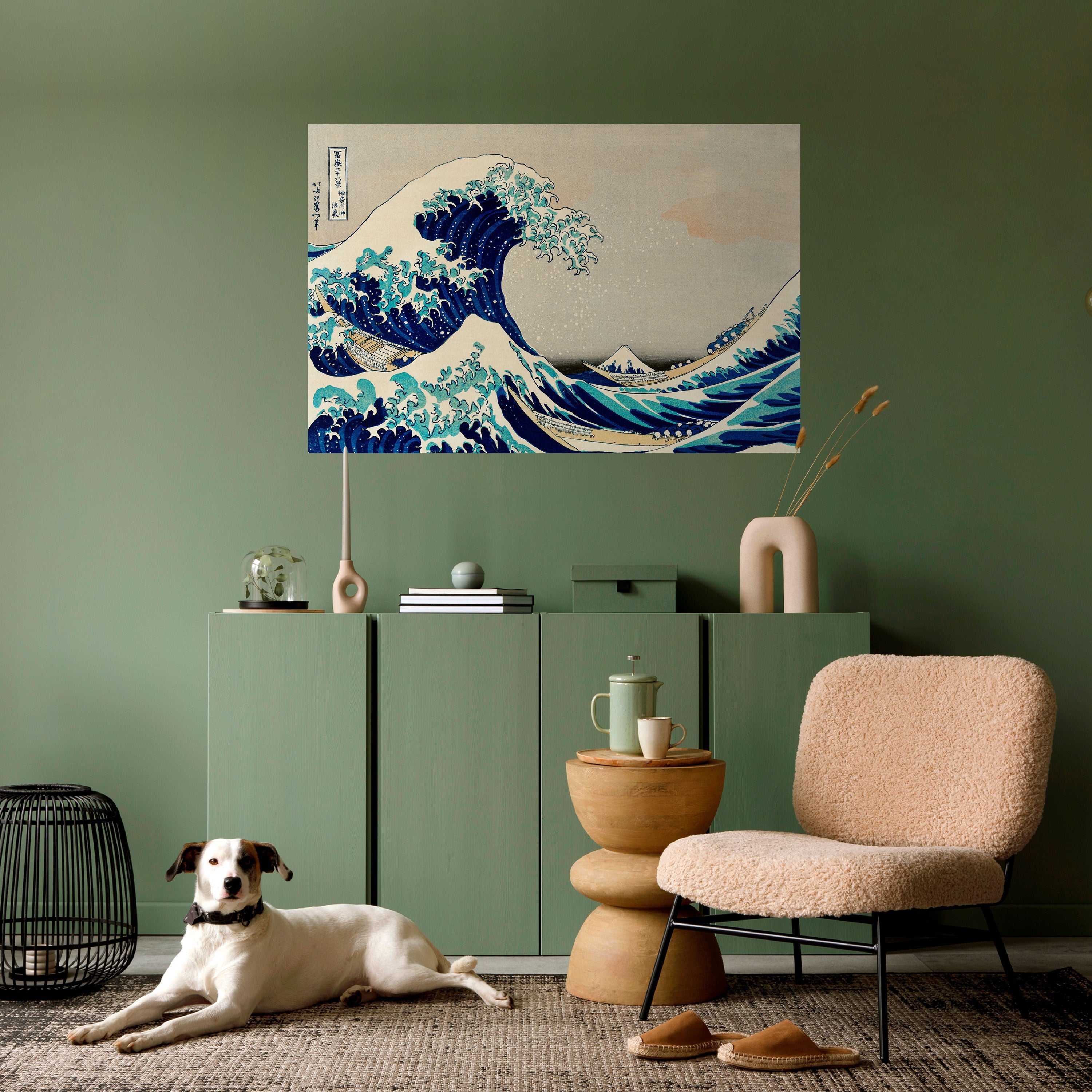 DIE GROSSE WELLE Horizontales Poster zum Abziehen und Aufkleben