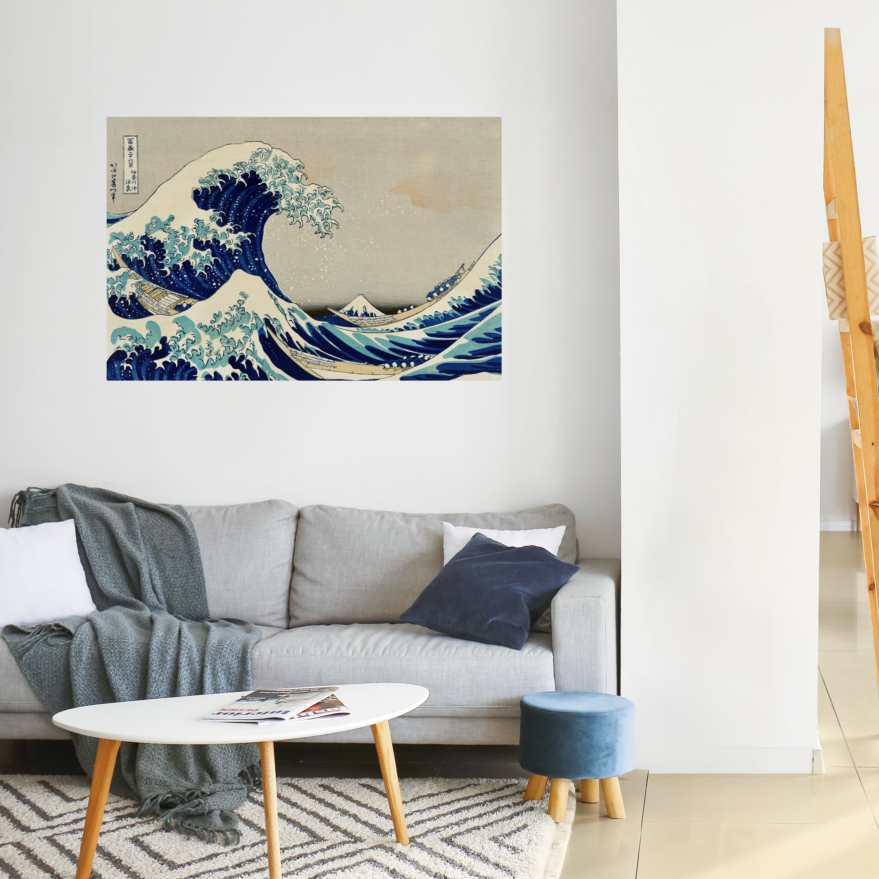 DIE GROSSE WELLE Horizontales Poster zum Abziehen und Aufkleben