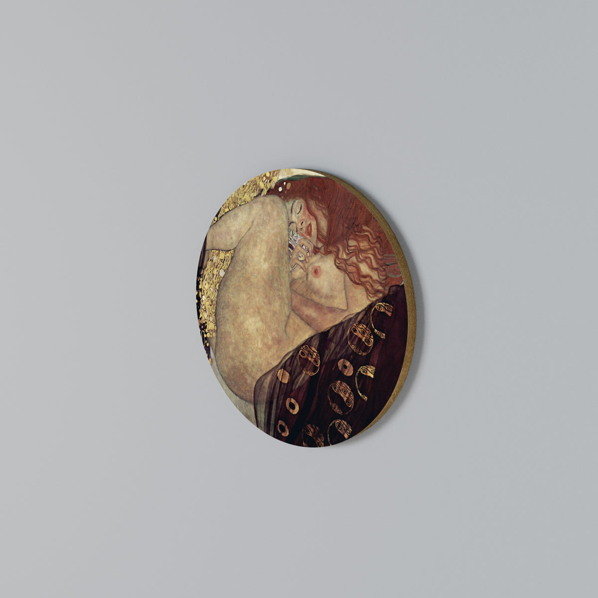 DANAE BY KLIMT Rundes Wandbild