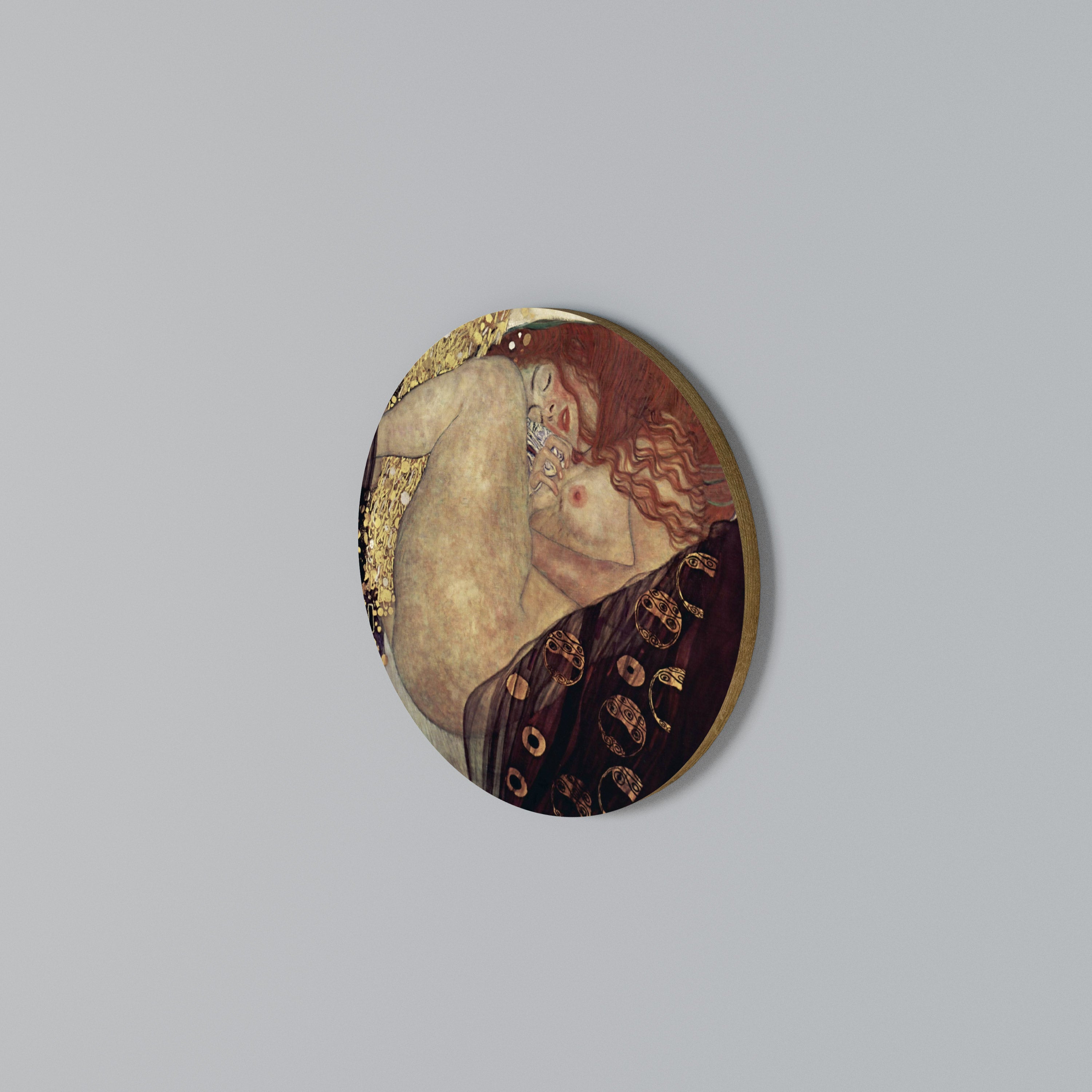 DANAE BY KLIMT Rundes Wandbild