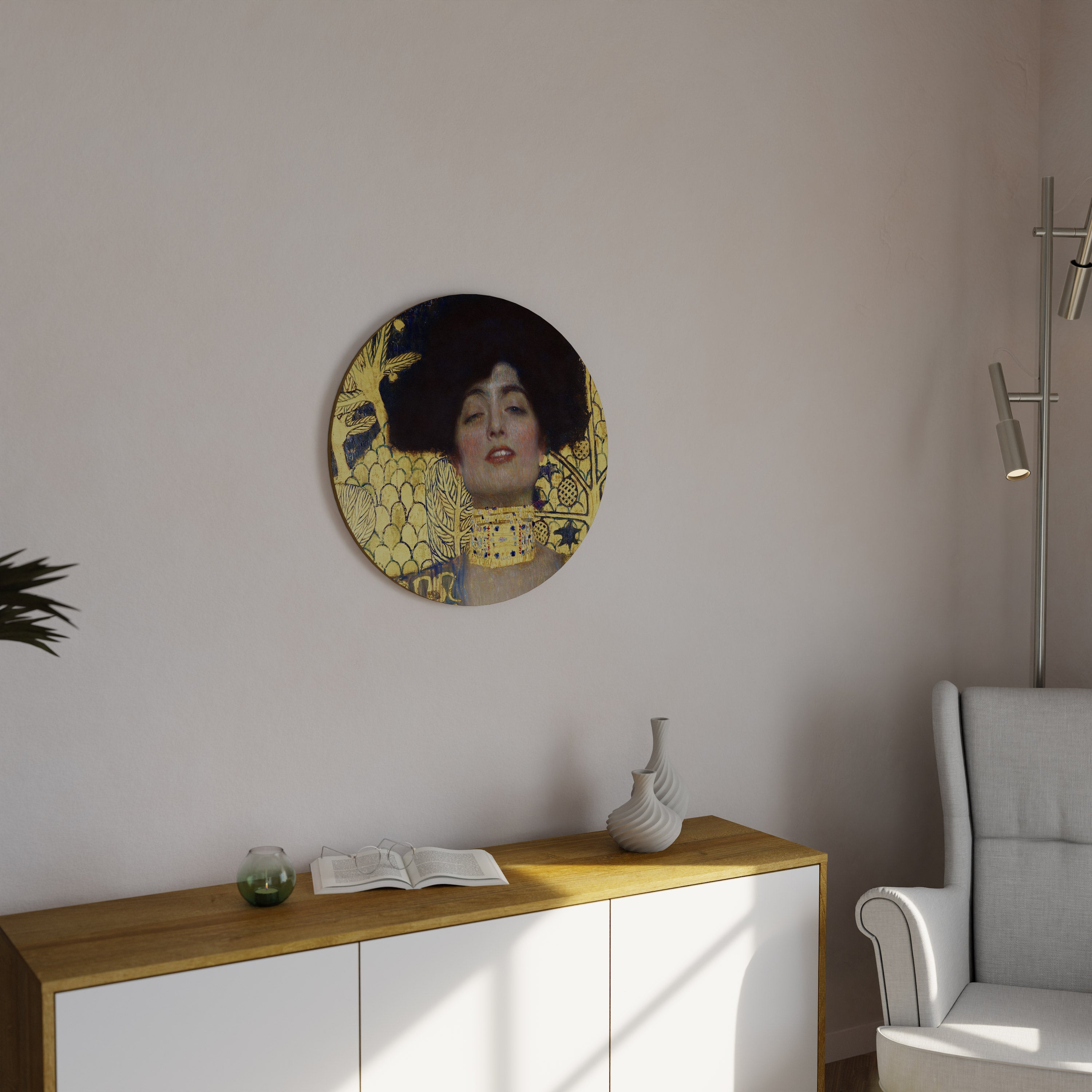 JUDITH OHNE HOLOFERNES Runde Wandkunst
