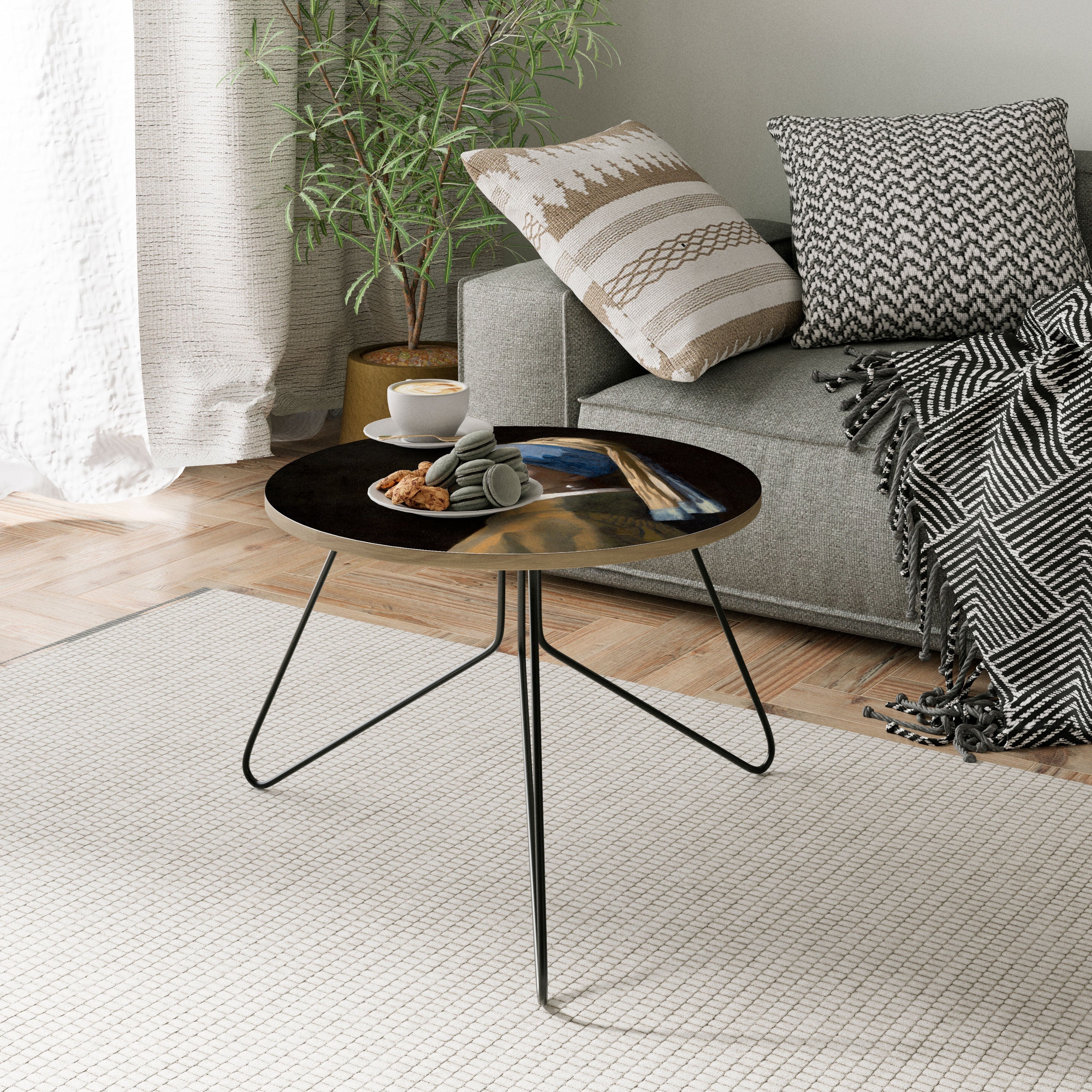 MÄDCHEN MIT PERLENOHRRINGEN Couchtisch 60