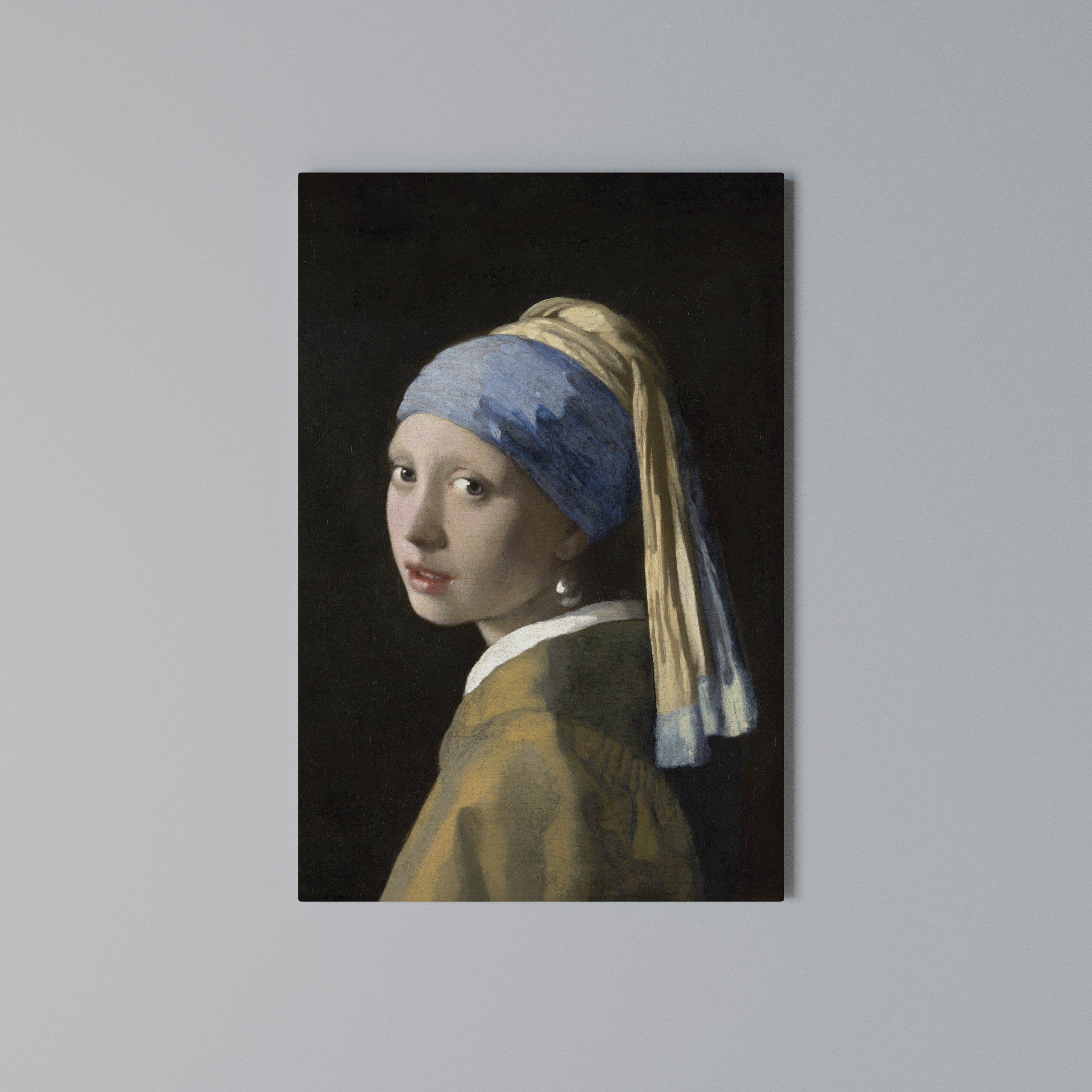 GIRL WITH A PEARL EARING Vertical Canvas Print