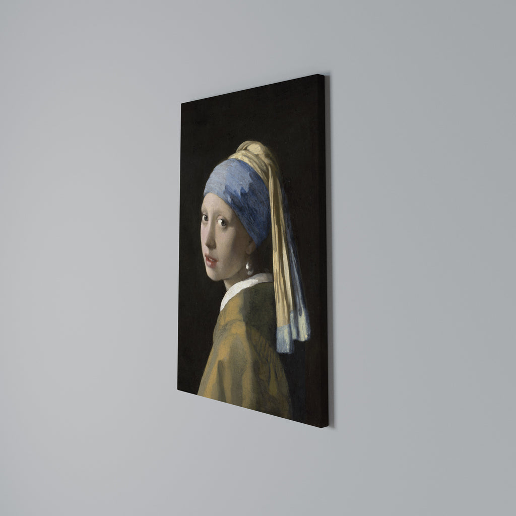 GIRL WITH A PEARL EARING Vertical Canvas Print