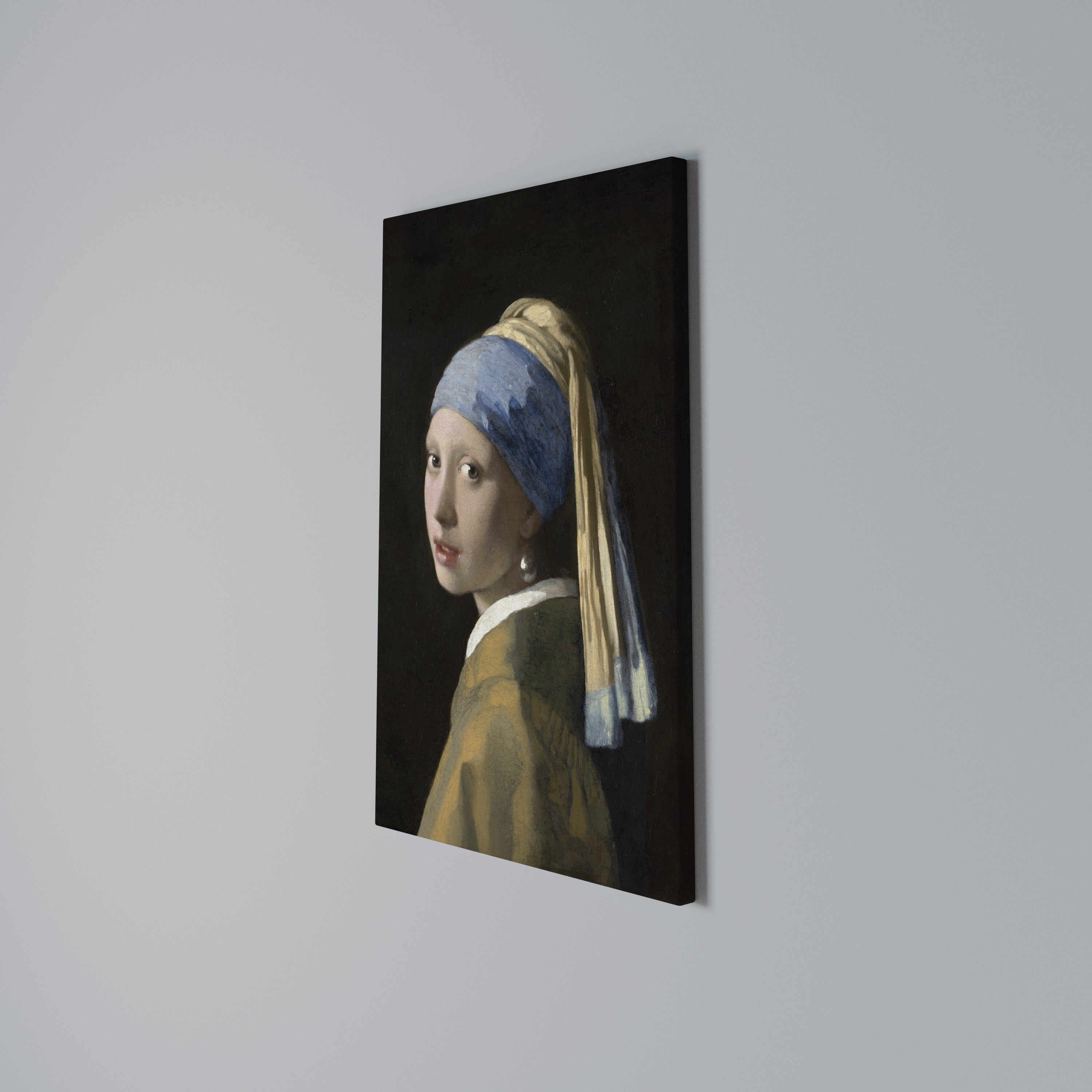 GIRL WITH A PEARL EARING Vertical Canvas Print