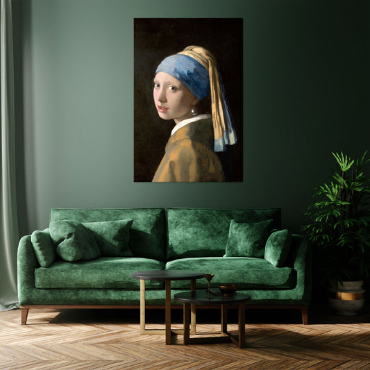 GIRL WITH A PEARL EARING Vertical Canvas Print