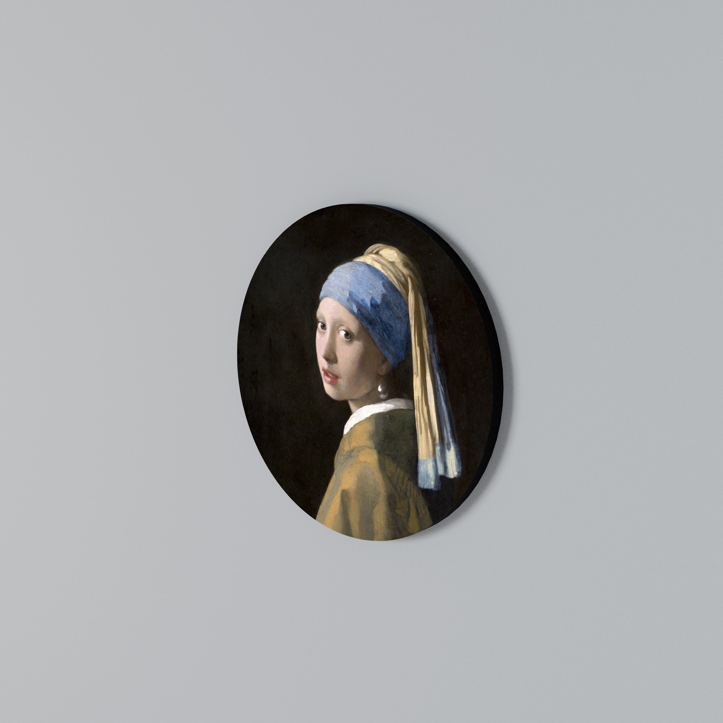 GIRL WITH A PEARL EARING Rundes Wandbild