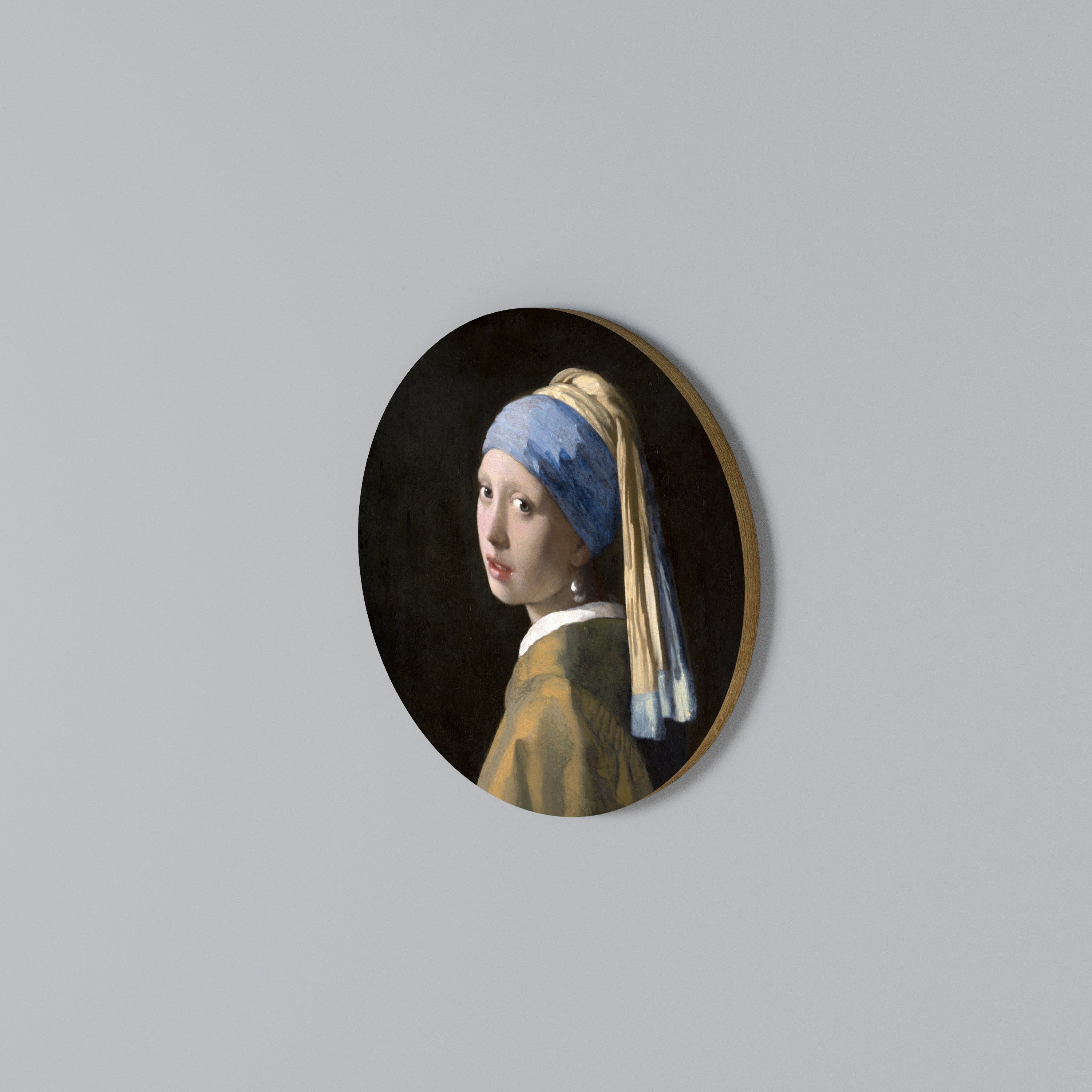 GIRL WITH A PEARL EARING Rundes Wandbild