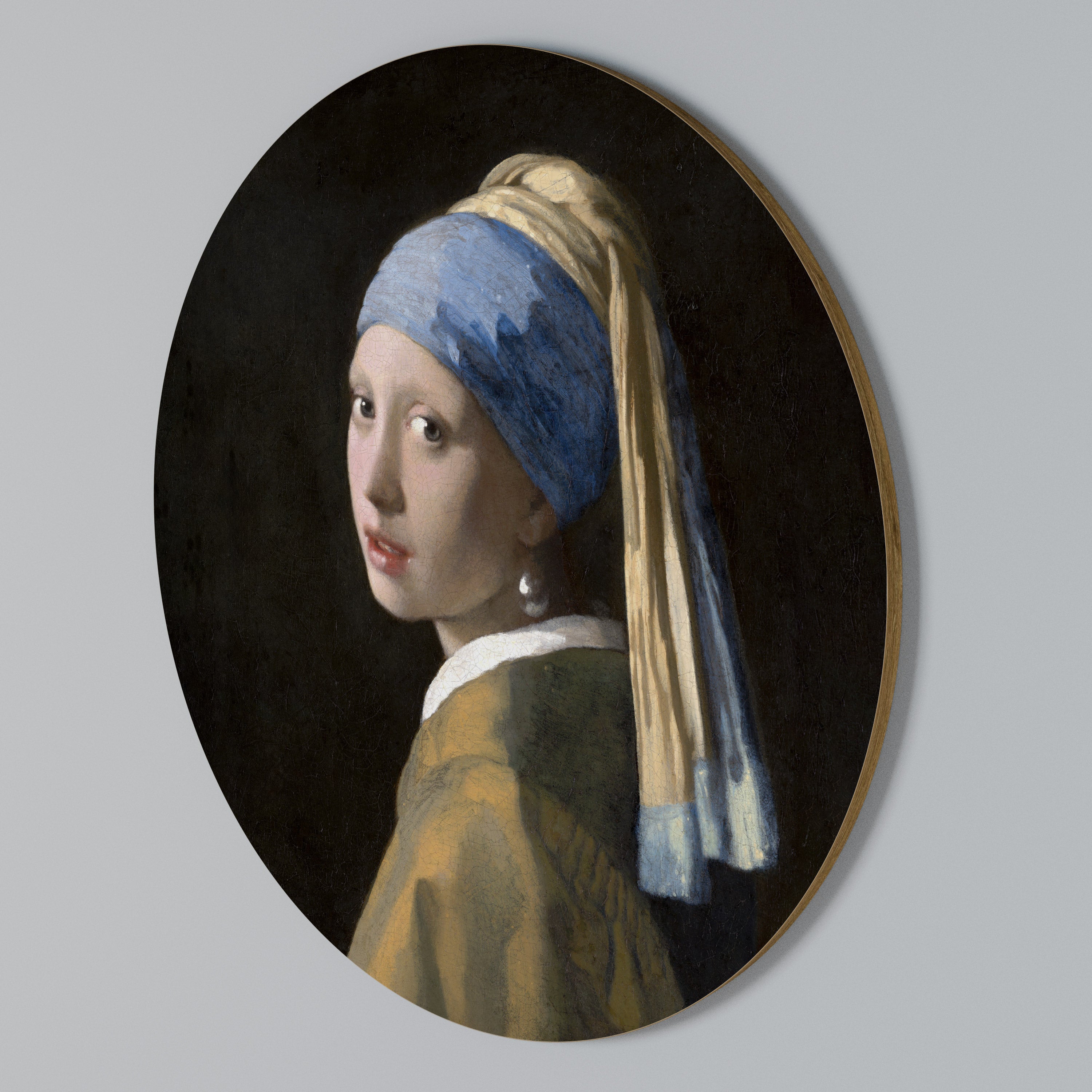 GIRL WITH A PEARL EARING Rundes Wandbild