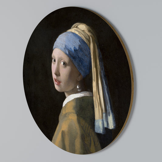 GIRL WITH A PEARL EARING Rundes Wandbild