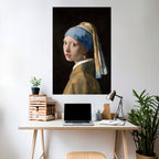 GIRL WITH A PEARL EARING Selbstklebendes Poster - Hochformat