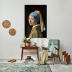 GIRL WITH A PEARL EARING Selbstklebendes Poster - Hochformat