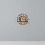 ZODIAQUE OR LA PLUME Rundes Kunstregal in Schwarz