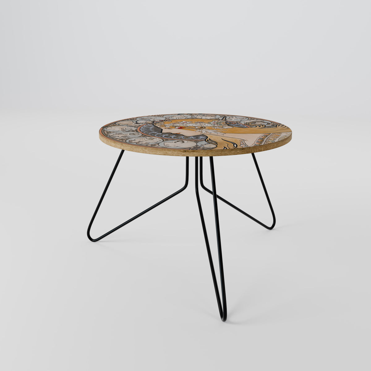 ZODIAQUE OR LA PLUME Couchtisch