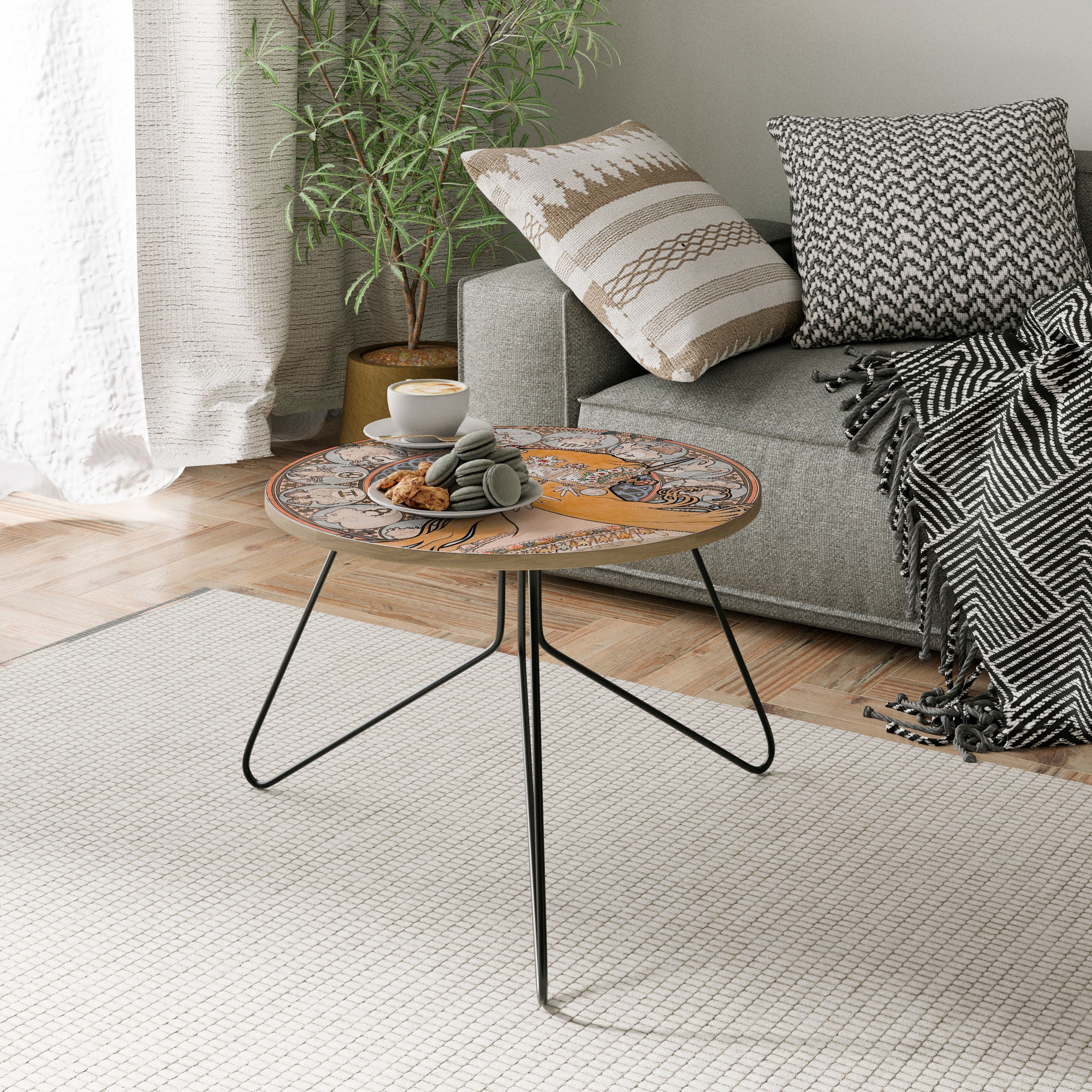 ZODIAQUE ODER LA PLUME Couchtisch 60