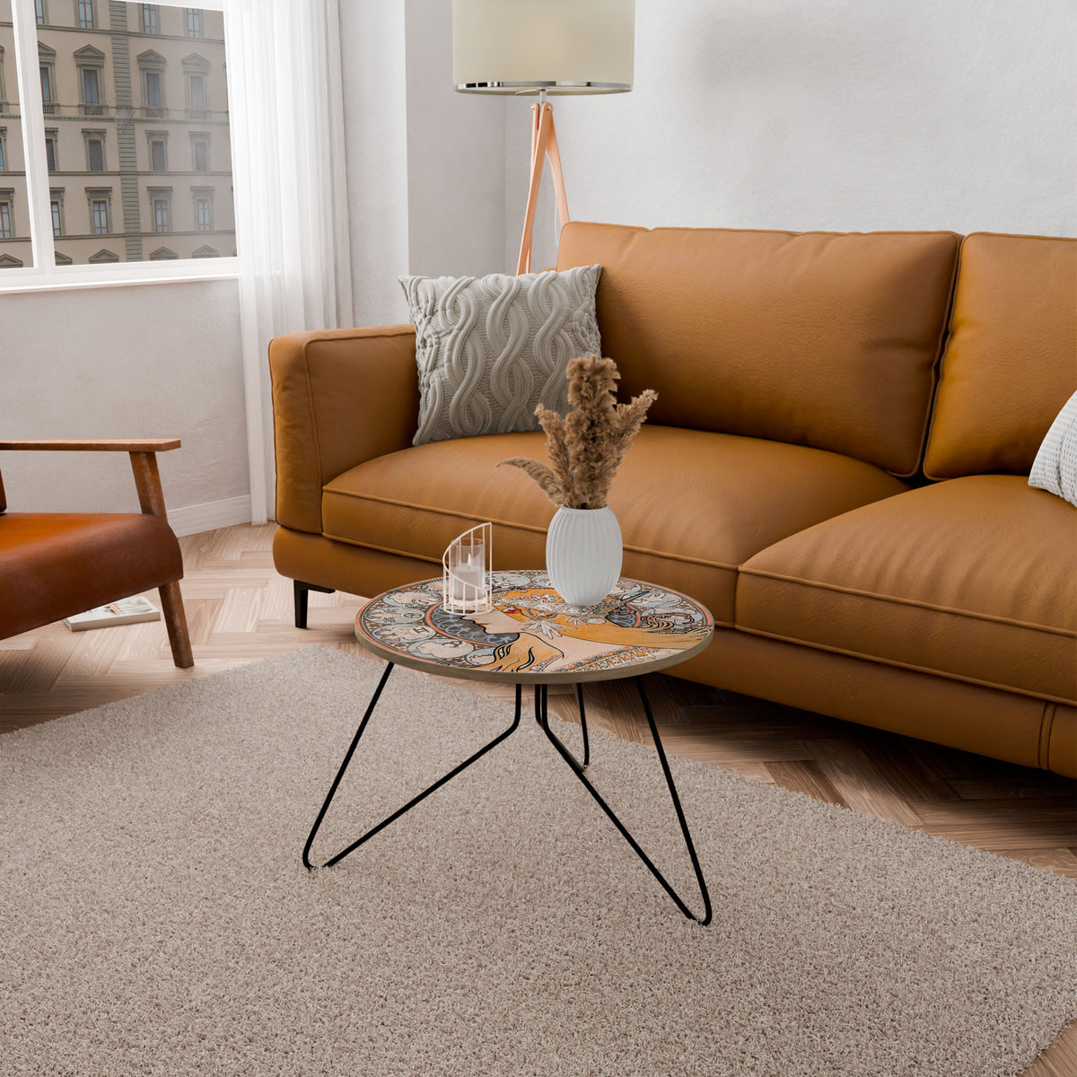 ZODIAQUE OR LA PLUME Couchtisch