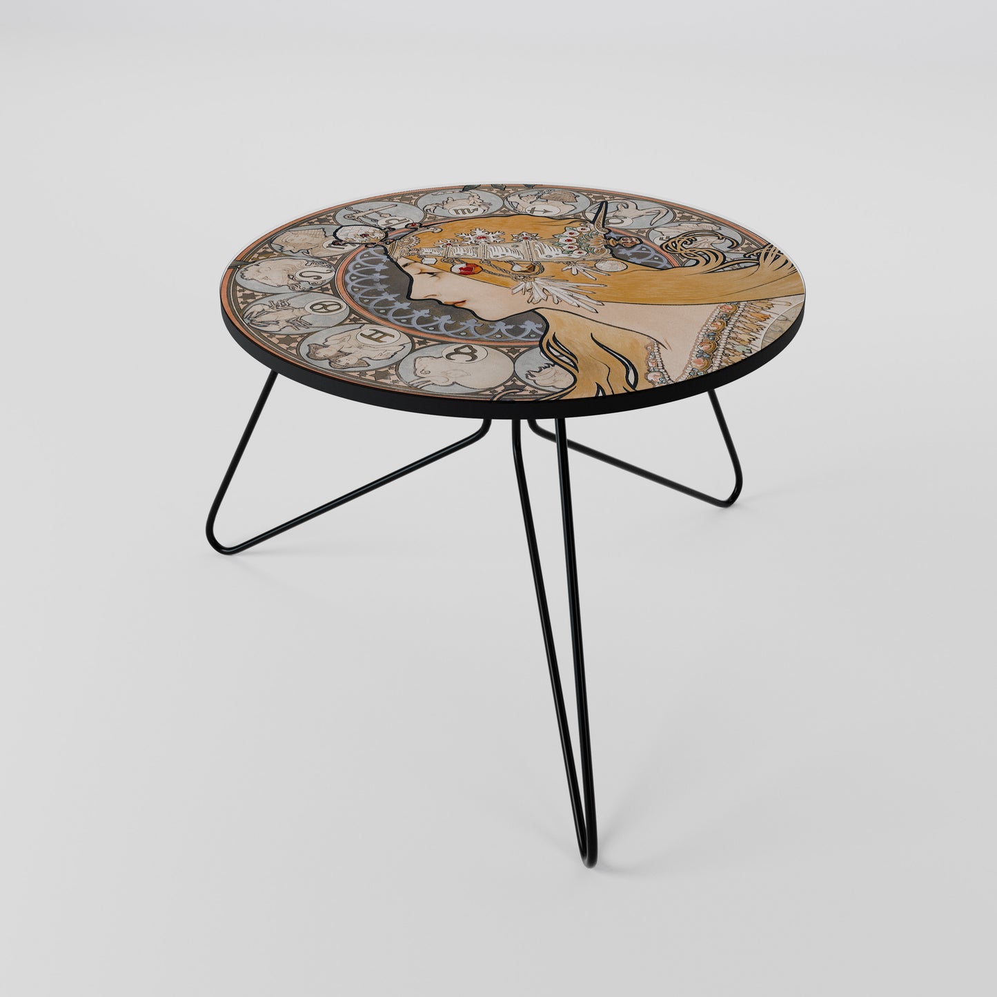 ZODIAQUE OR LA PLUME Couchtisch